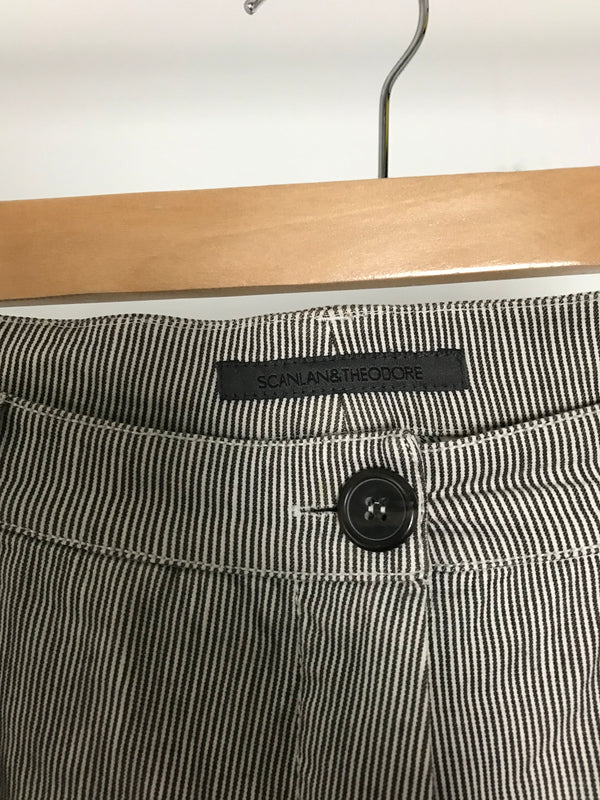 Scanlan & Theodore Grey Striped Pants - Size 10