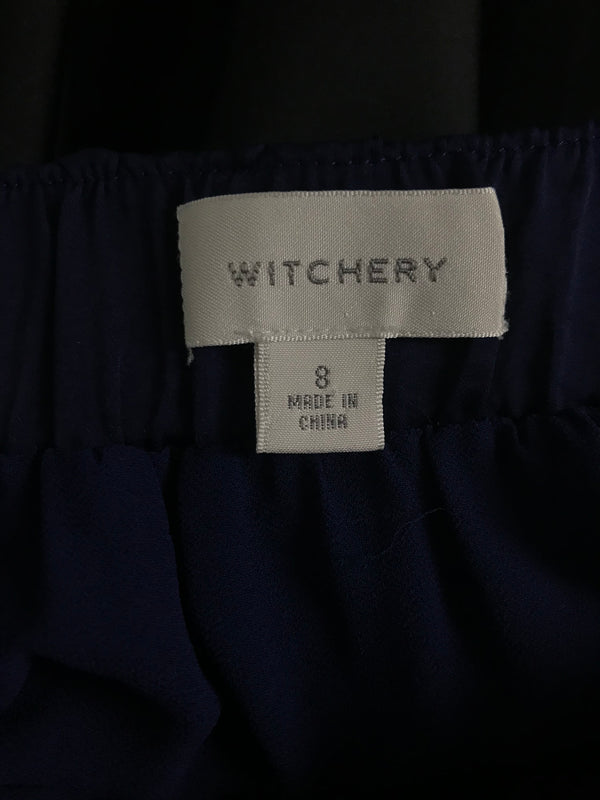 Witchery Blue Mini Skirt - Size 8