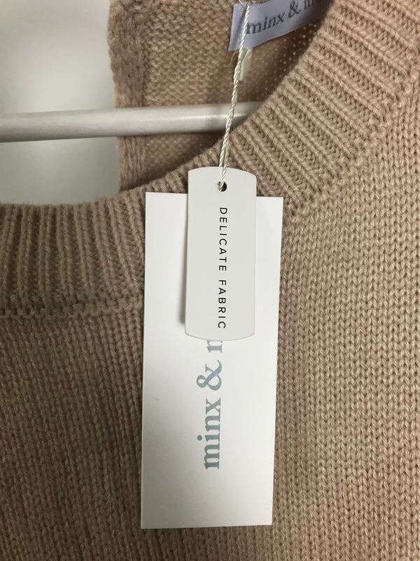 Minx & Moss Brown Knitwear Jumpsuit - Size 12