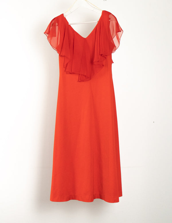 Habe Garments Sydney Vintage Red Dress- Size 14