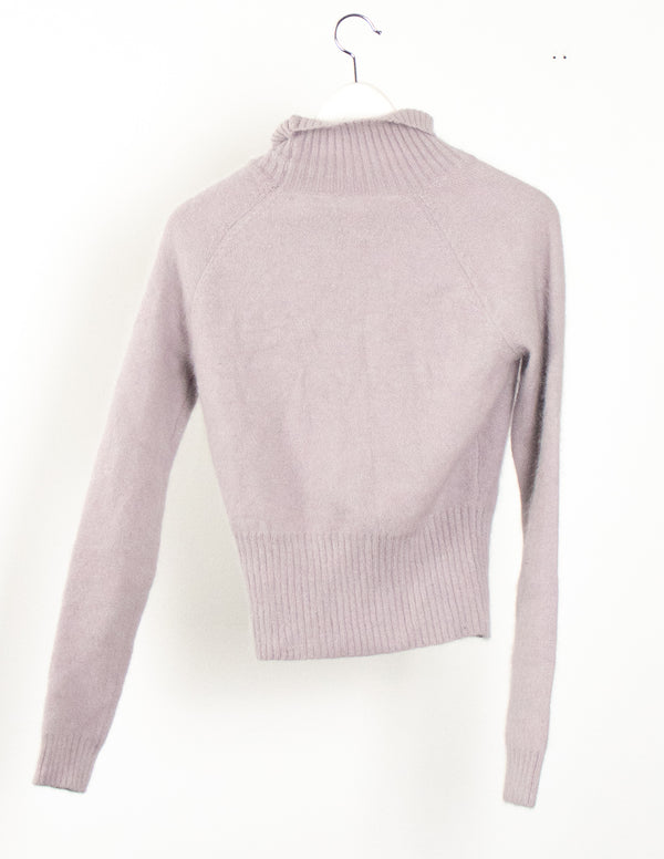 Moda Purple Angora Sweater  - Size  S