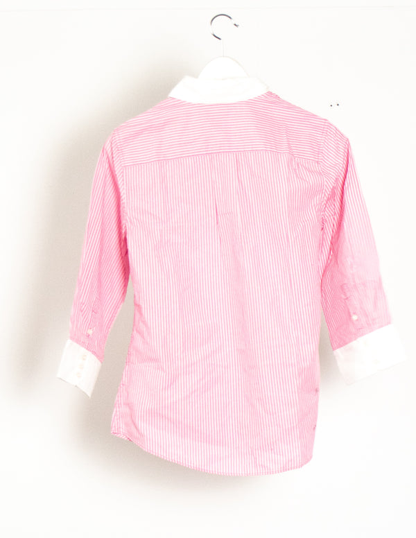 Tommy Hilfiger Pink/White Shirt - Size S
