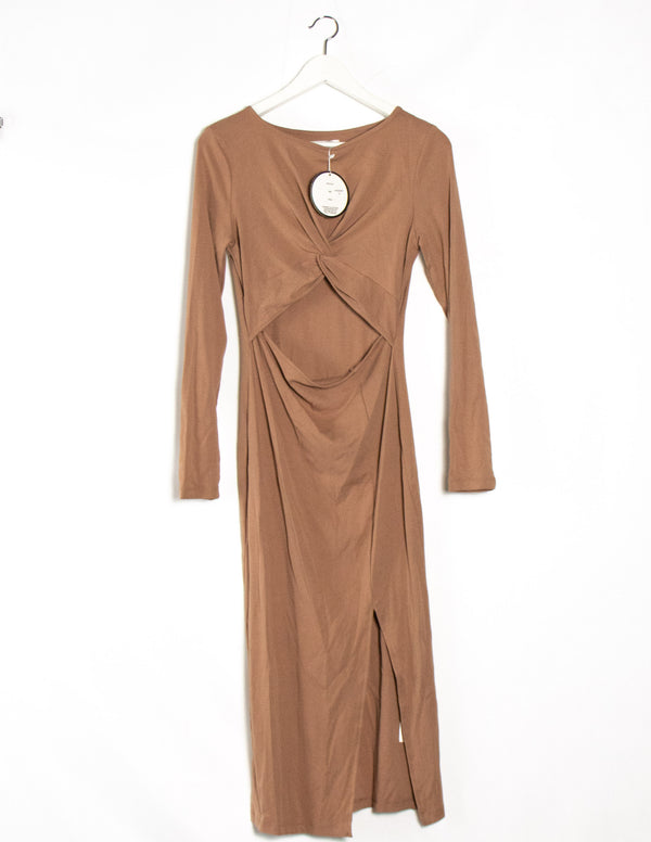 Shareen Collections Beige Dress - Size 14