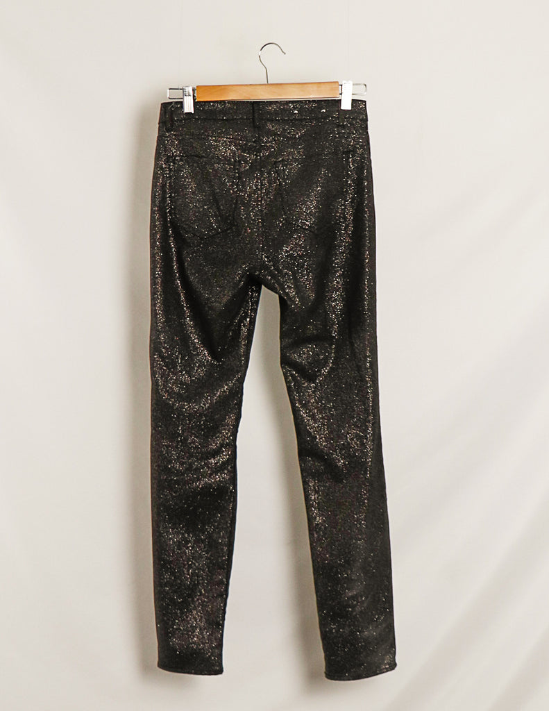 H&M Black Glitter Jeans - Size 6