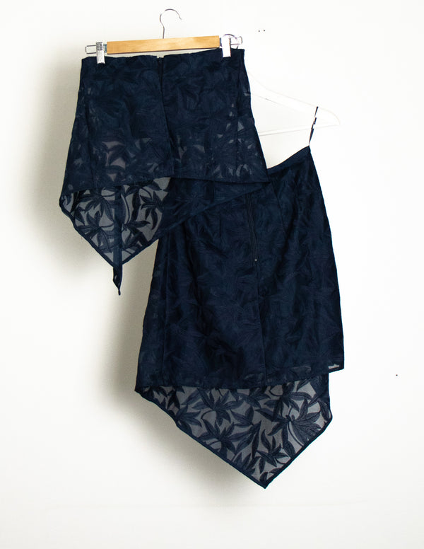 Keepsake The Label Navy Floral Top/Skirt Set - Size XXS