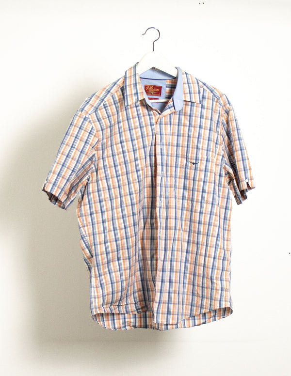 RM Williams White/Blue/Orange Shirt - Size L