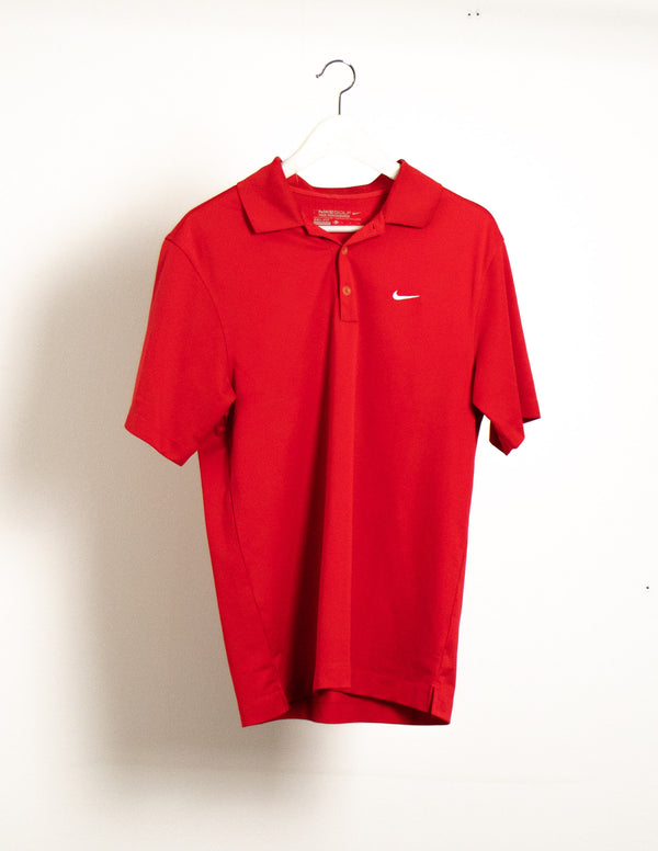 Nike Golf  Red Polo Tshirt - Size S