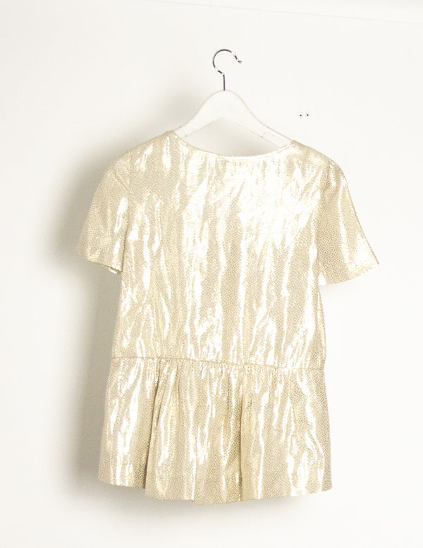 Witchery White/Gold Top - Size 6