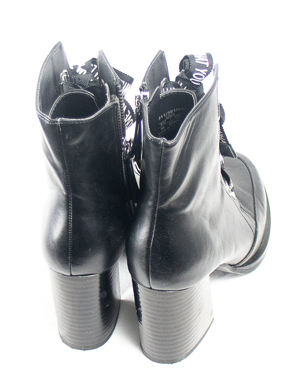 Zara Statement Lace Up Boots - Size 36