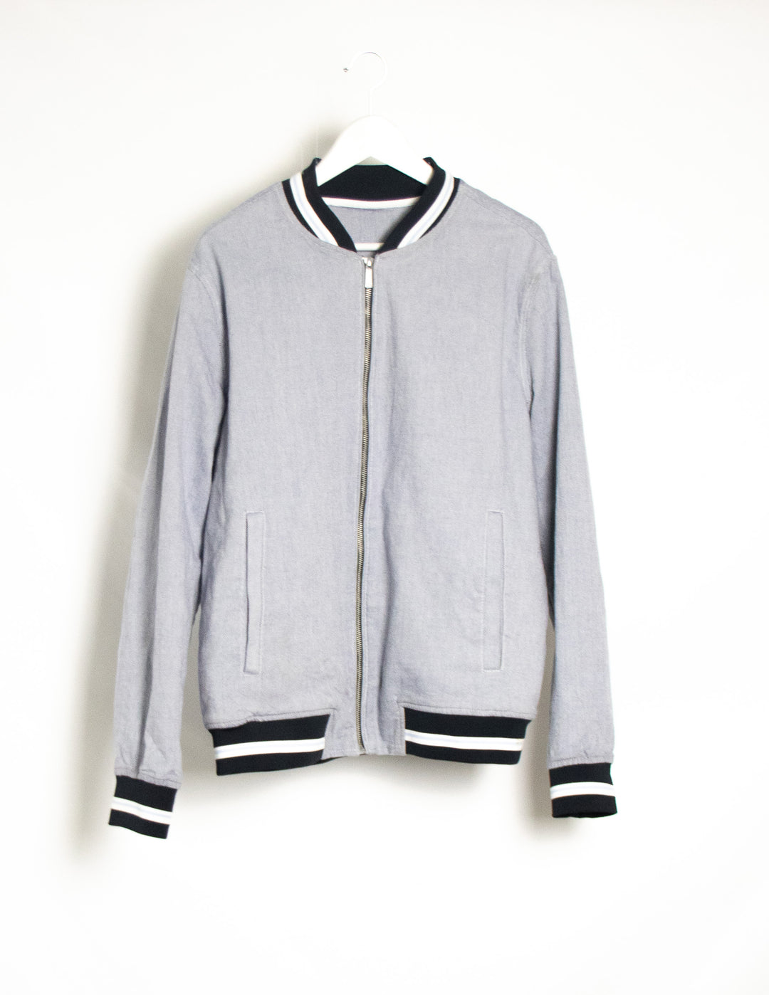 Zara Blue Varsity Jacket