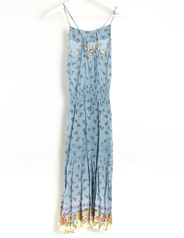 Jaase Blue Flower Dress - Size XS