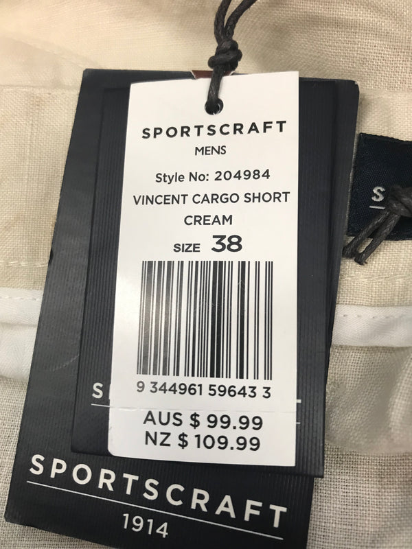 Sportscraft Beige Shorts - Size 38