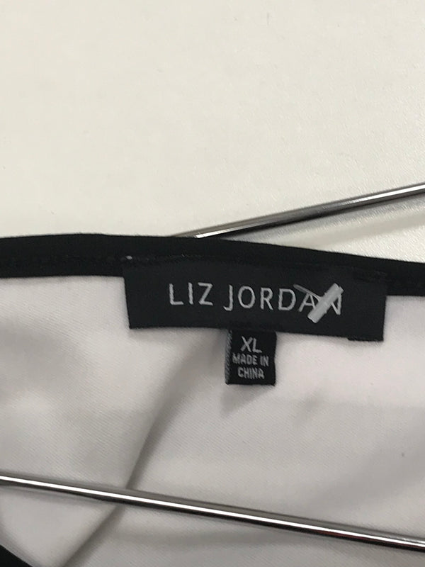 Liz Jordan Black/White Top - Size XL