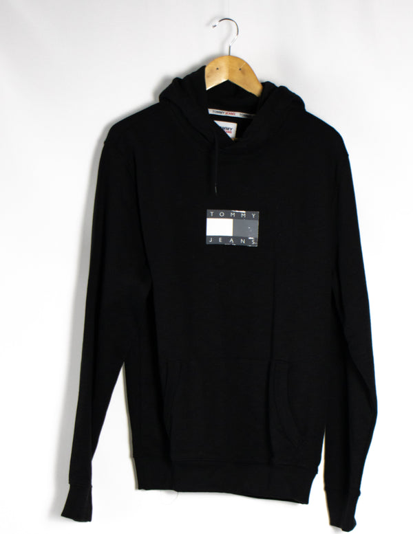 Tommy Jeans Black Hoodie Sweater - Size M