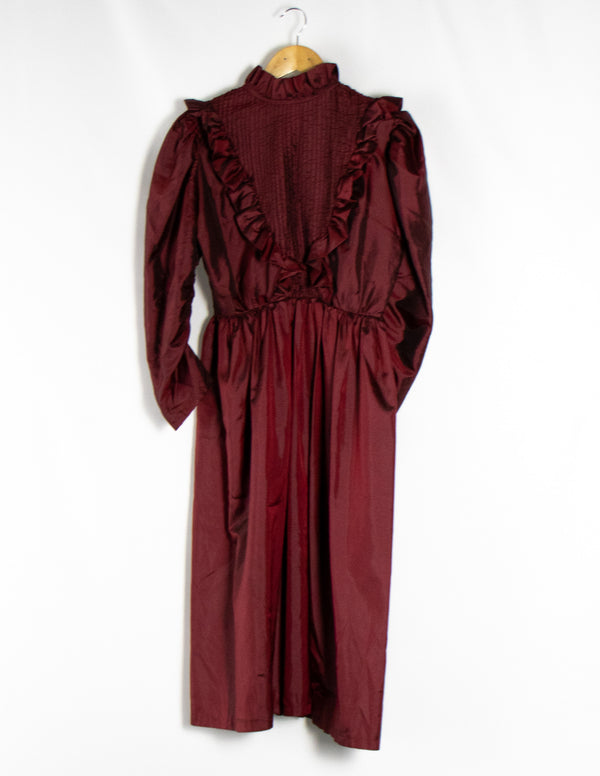 Vintage Maroon Dress - Size S